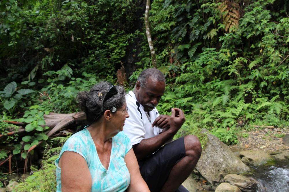 Silas explain to Michelle about the local traditions customs regarding visiting in the villages and tabu behaviors
